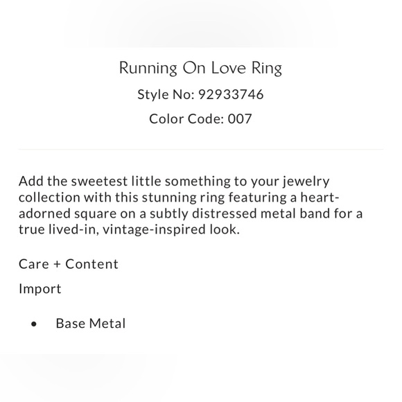 Free people metal ring NWOT - Picture 4 of 4